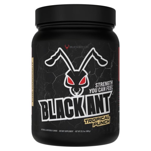 BUCKED UP, Black Ant PREMIUM Pre-Workout, Ноотропный предтренировочный комплекс, вкус Тропический пунш, 660 г (20, 40 порций)