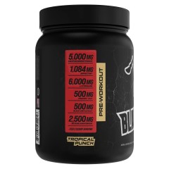BUCKED UP, Black Ant PREMIUM Pre-Workout, Ноотропный предтренировочный комплекс, вкус Тропический пунш, 660 г (20, 40 порций)
