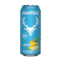 BUCKED UP, Protein Soda, слабогазированная протеиновая вода, вкус Banana Pineapple (банан и ананас), 473 мл (16 унций)
