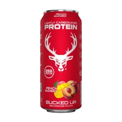 BUCKED UP, Protein Soda, слабогазированный протеиновый напиток, вкус Peach Mango (персик и манго), 473 мл (16 унций)