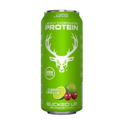 BUCKED UP, Protein Soda, слабогазированный протеиновый напиток, вкус Cherry Limeade (вишня и лайм), 473 мл (16 унций)