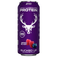 BUCKED UP, Protein Soda, слабогазированная протеиновая вода, вкус Berry Blast (ягодный взрыв), 473 мл (16 унций)