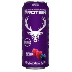 BUCKED UP, Protein Soda, слабогазированный протеиновый напиток, вкус Berry Blast (ягодный взрыв), 473 мл (16 унций)