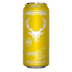 BUCKED UP, Protein Soda, слабогазированная протеиновая вода, вкус Frosted Lemonade (морозный лимонад), 473 мл (16 унций)