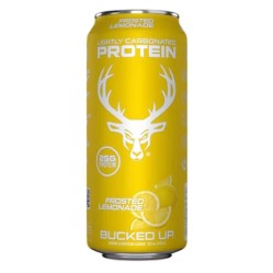 BUCKED UP, Protein Soda, слабогазированный протеиновый напиток, вкус Frosted Lemonade (морозный лимонад), 473 мл (16 унций)