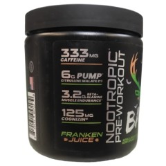 BUCKED UP, BAMF, PREMIUM ноотропный предтренировочный комплекс, вкус Franken Juic (Карамельное яблоко), 360 г (30 порций)