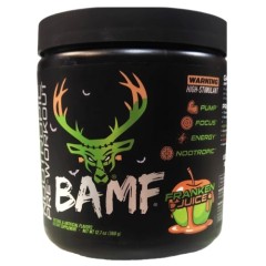 BUCKED UP, BAMF, PREMIUM ноотропный предтренировочный комплекс, вкус Franken Juic (Карамельное яблоко), 360 г (30 порций)