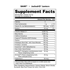 BUCKED UP, BAMF, PREMIUM ноотропный предтренировочный комплекс, вкус Jacked-O-Lantern (Клюква и цитрус), 366 г (30 порций)