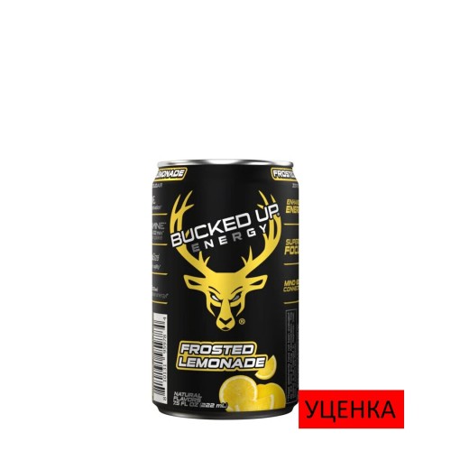 BUCKED UP, Mini Energy Drink, энергетический напиток, вкус Frosted Lemonade (Морозный лимонад), 222 мл (7,5 унций)