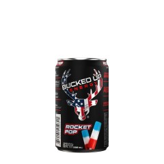 BUCKED UP, Mini Energy Drink, энергетический напиток, вкус Rocket Pop (Голубая малина, Лайм, Вишня), 222 мл (7,5 унций)