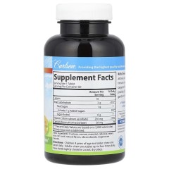 Carlson, Kid's, детские жевательные таблетки с витамином C, натуральный мандарин, 250 мг, 60 вегетарианских таблеток