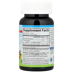 Carlson, Детские жевательные таблетки с железом, натуральный клубничный ароматизатор, 15 мг, 60 таблеток (60 порций)