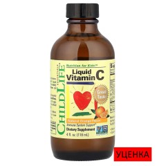 ChildLife, Essentials, витамин C в жидкой форме, натуральный апельсиновый вкус, 118 мл (24 порции)