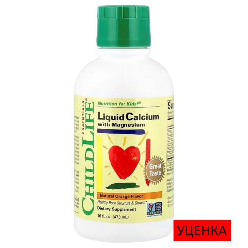 ChildLife Essentials, жидкий кальций с магнием, с натуральным апельсиновым вкусом, 473 мл (16 жидк. унций)