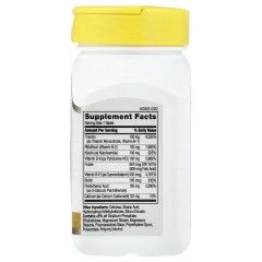 21st Century, B-100 набор витаминов группы Б, замедленное высвобождение, 60 таблеток (60 порций)