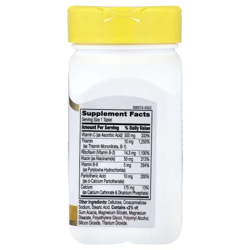 21st Century, комплекс витаминов группы B с витамином C, 100 таблеток (100 порций)