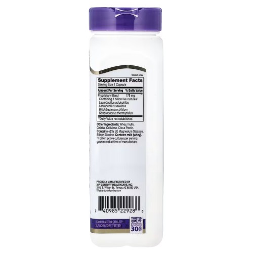 21st Century, смесь ацидофильных пробиотиков, 150 капсул (150 порций)