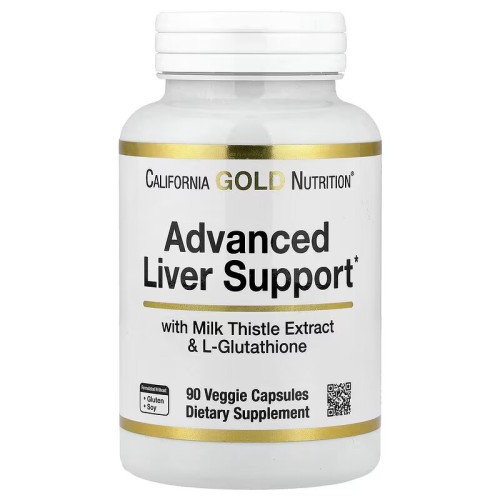 California Gold Nutrition, улучшенная добавка для поддержки печени, с экстрактом расторопши, L-глутатионом, альфа-липоевой кислотой и экстрактом виноградных косточек, 90 вегетарианских капсул (30 порций)