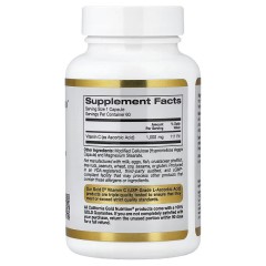 California Gold Nutrition, Gold C, витамин C класса USP, 1000 мг, 60 вегетарианских капсул