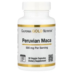California Gold Nutrition, перуанская мака, 500 мг, 90 вегетарианских капсул