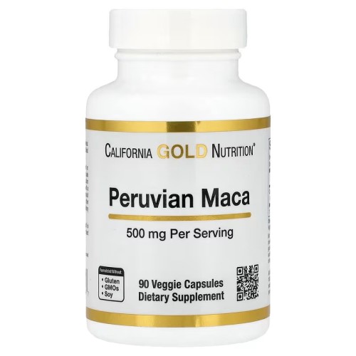 California Gold Nutrition, перуанская мака, 500 мг, 90 вегетарианских капсул
