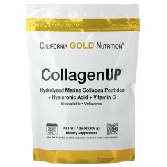 California Gold Nutrition, CollagenUP, пептиды морского коллагена с гиалуроновой кислотой и витамином C, 206 г (41 порция)