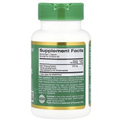 California Gold Nutrition, EuroHerbs, экстракт женьшеня обыкновенного, качество Euromed, 250 мг, 60 растительных капсул