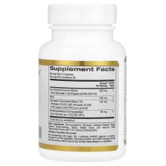 California Gold Nutrition, протеолитические ферменты широкого спектра, 90 растительных капсул с отсроченным высвобождением