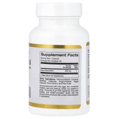 California Gold Nutrition, транс-ресвератрол итальянского происхождения, 200 мг, 60 растительных капсул