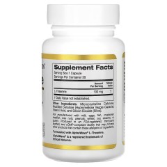 California Gold Nutrition, L-теанин, с AlphaWave, 100 мг, 30 растительных капсул