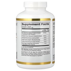 California Gold Nutrition, комплекс с силимарином с экстрактом расторопши, одуванчиком, артишоком, имбирем и BioPerine, 360 растительных капсул