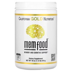 California Gold Nutrition, MEM Food, для поддержки памяти и когнитивных функций, 510 г (1,12 фунта)