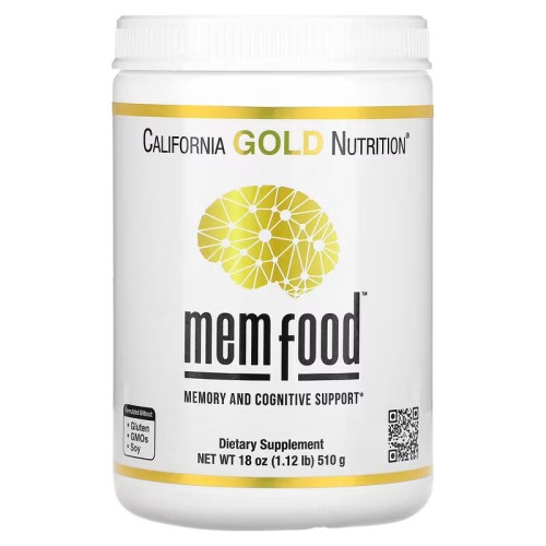 California Gold Nutrition, MEM Food, для поддержки памяти и когнитивных функций, 510 г (1,12 фунта)