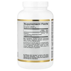 California Gold Nutrition, хелат бисглицината магния, Albion TRAACS, 240 вегетарианских капсул (120 порций)