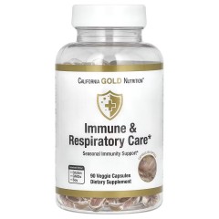 California Gold Nutrition, иммунная и респираторная защита, 90 растительных капсул