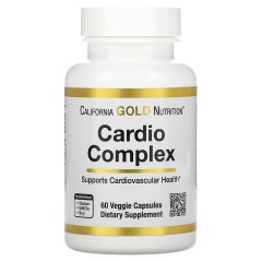 California Gold Nutrition, Cardio Complex, комплекс для здоровья сердца, 60 вегетарианских капсул (30 порций)