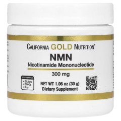California Gold Nutrition, NMN в порошке, 300 мг, 30 г (100 порций)