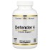 California Gold Nutrition, Defender 4, добавка с витаминами C и D, цинком и селеном, 180 вегетарианских капсул