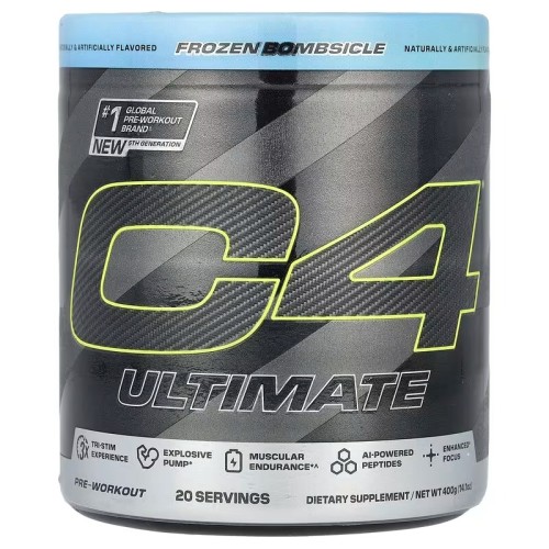 C4 / Cellucor, C4 Ultimate Pre-Workout, Frozen Bombsicle (Бомсайкл со льдом), 400 г (14,1 унции)