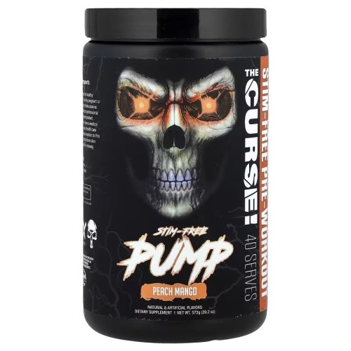 JNX Sports, Stim-Free Pump, предтренировочная добавка, вкус персик и манго, 572 г