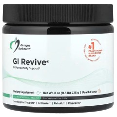 Designs For Health, GI Revive, со вкусом персика, 225 г (8 унций)