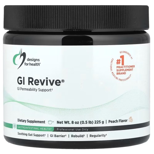 Designs For Health, GI Revive, со вкусом персика, 225 г (8 унций)