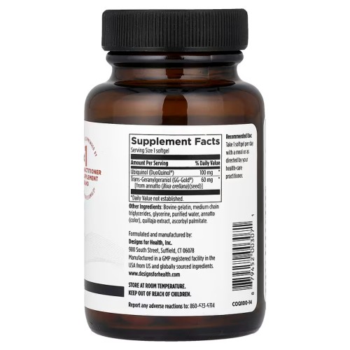 Designs For Health, CoQnol 100, 60 капсул