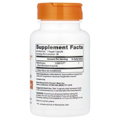 Doctor's Best, наттокиназа, 2000 FU, 90 растительных капсул