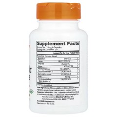 Doctor's Best, протеолитические ферменты, 90 вегетарианских капсул с отсроченным высвобождением (30 порций)