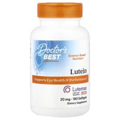 Doctor's Best, Lutemax 2020, лютеин, 20 мг, 180 капсул