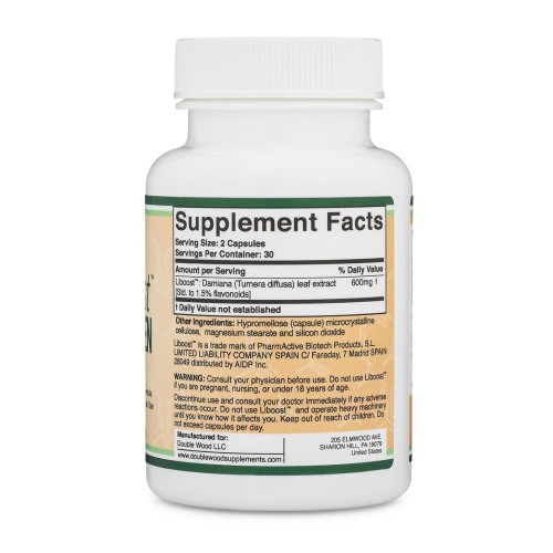 Double Wood, Supplements, Liboost, для повышения либидо у женщин, 600 мг, 60 капсул (30 порций)