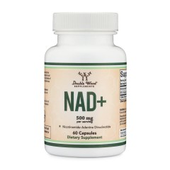 Double Wood, Supplements, NAD+, повышение уровня никотинамидадениндинуклеотида, 500 мг, 60 капсул (30 порций)