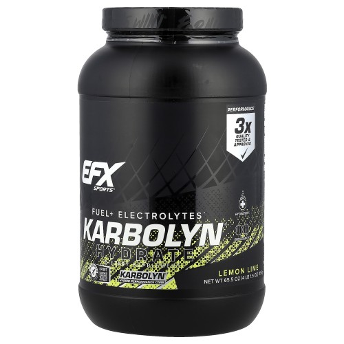 EFX Sports, Karbolyn Hydrate, лимон и лайм, 1856 г (4 фунта 1,5 унции)