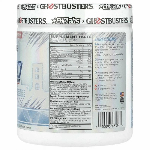 EHPlabs, Ghostbusters, Oxyshred, термогенное средство для сжигания жира, большое морозное яблоко, 330 г (11,64 унции)